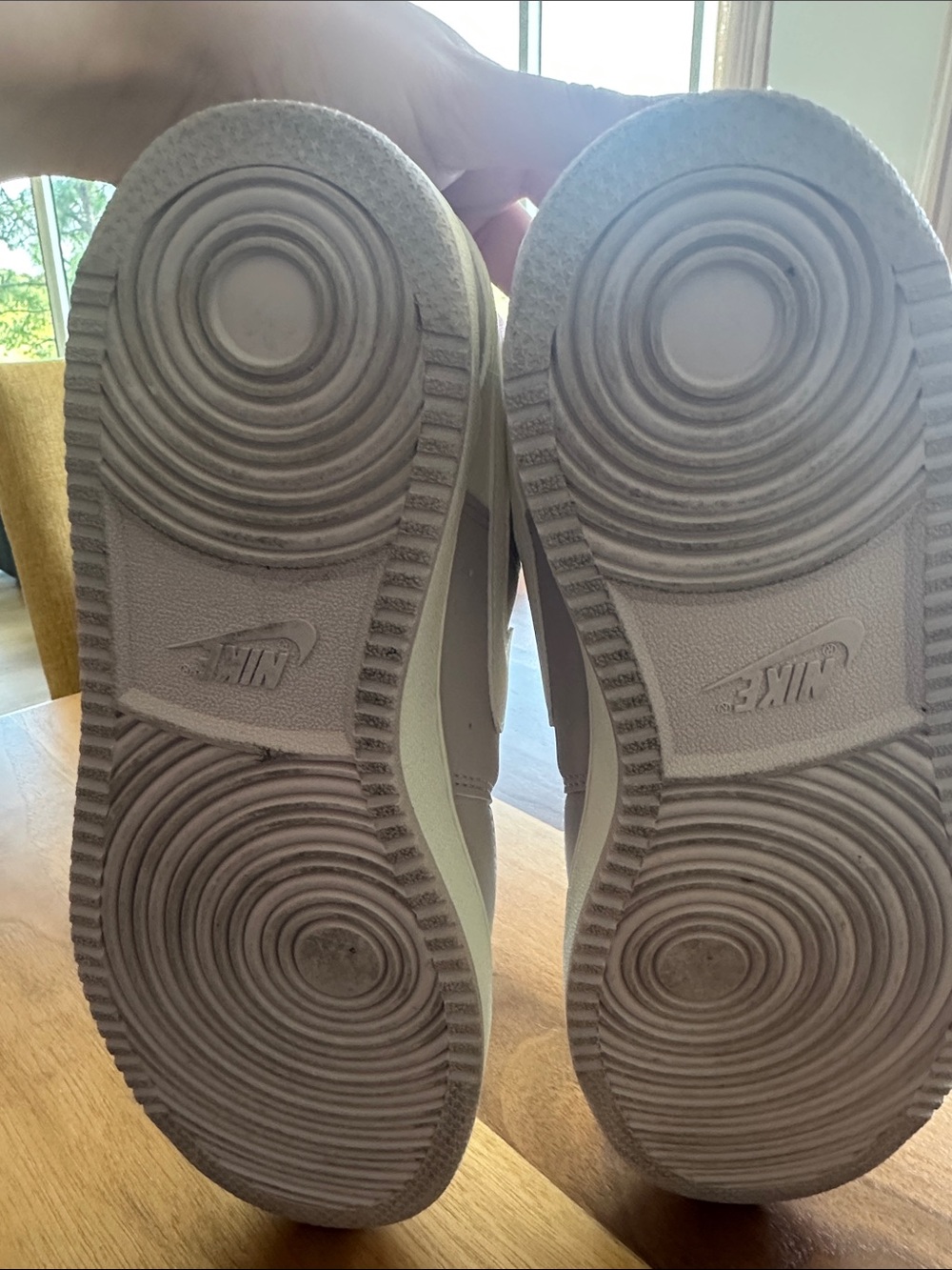 Nike Low-Top Sneakers in Cream & Light Taupe - Picture 5 of 8